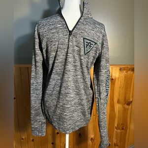 Heather Gray American Fighter Quarter-Zip Pullover